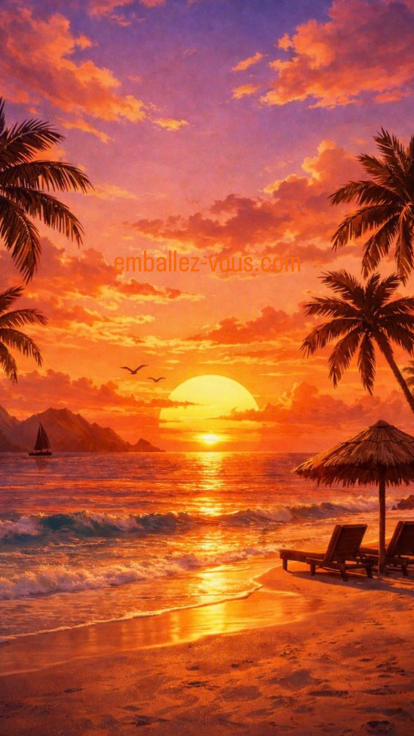 Fond d'écran coucher de soleil / sunset / golden hour - gratuit -