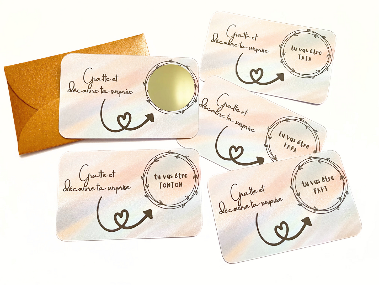 Carte à gratter annonce grossesse