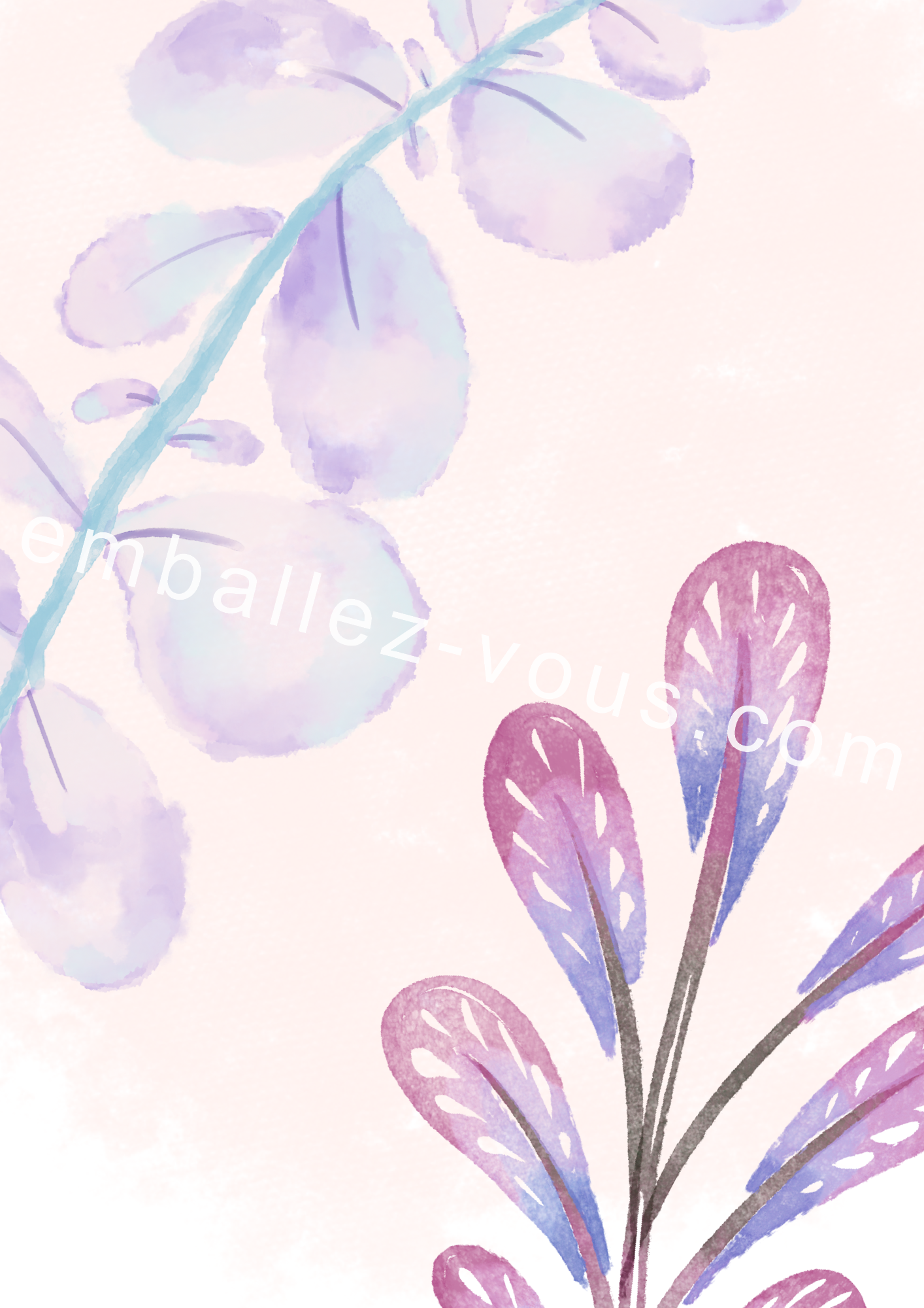 Affiche numérique gratuite violette