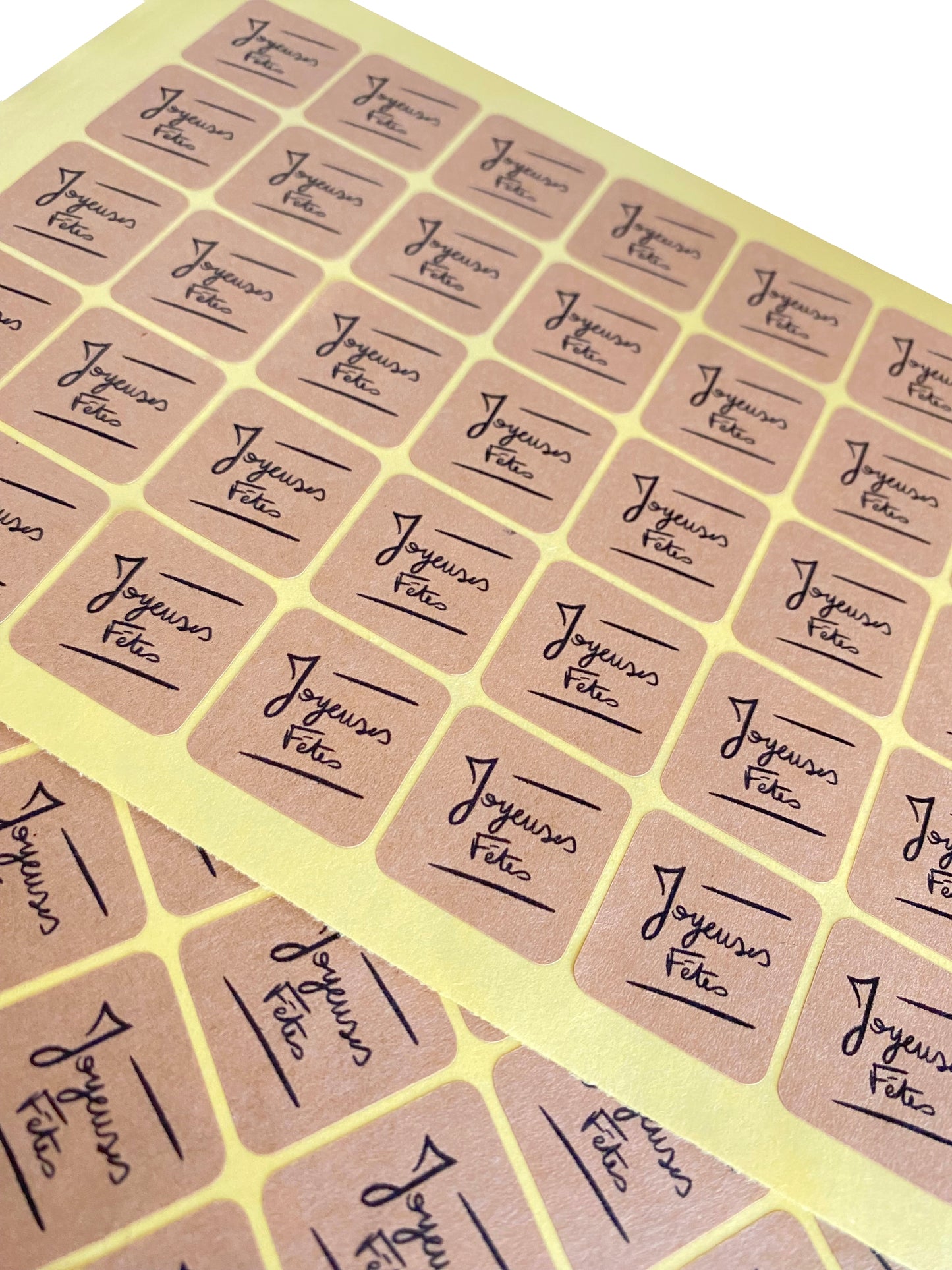 Autocollants "Joyeuses Fêtes"