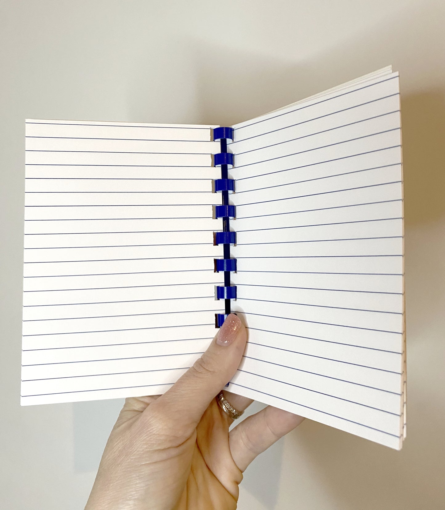 " Mon petit carnet " - Carnet de notes fleuri bleu