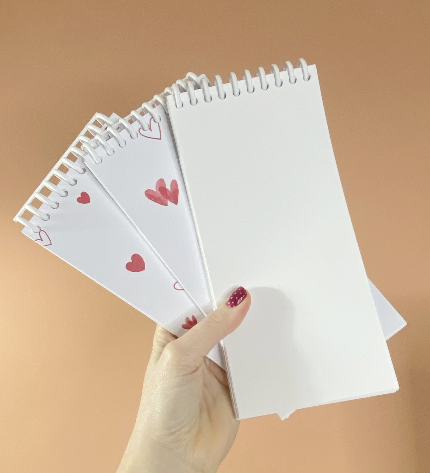 Carnet cœurs ( feuilles blanches ) - Saint Valentin