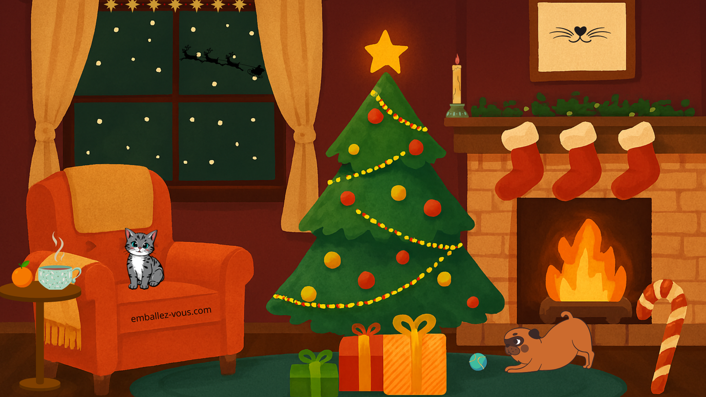 Fond d'écran Noël 2025 PC - gratuit -