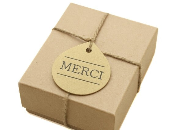 50 étiquettes "merci"