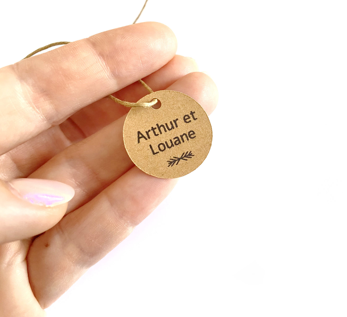 Etiquettes rondes personnalisables