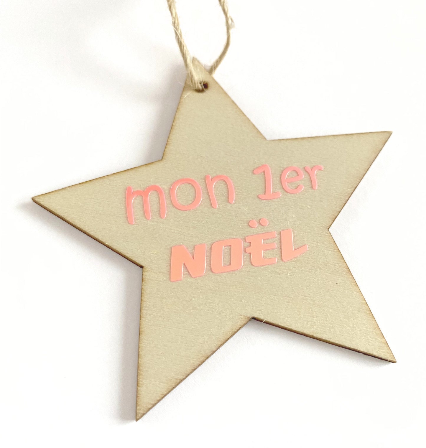 Etoile en bois " Mon premier Noël "
