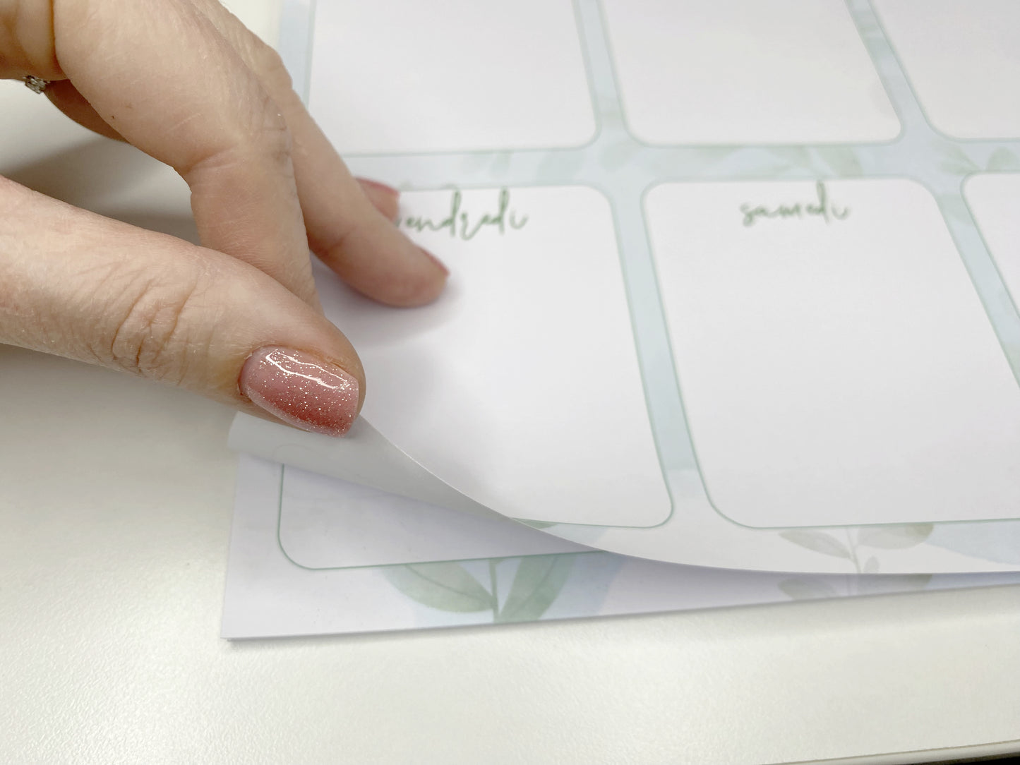 Planner semainier A4 à effeuiller