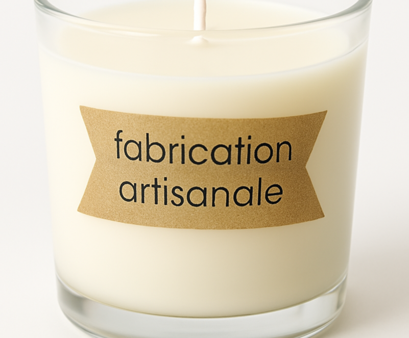 52 étiquettes autocollantes "fabrication artisanale"