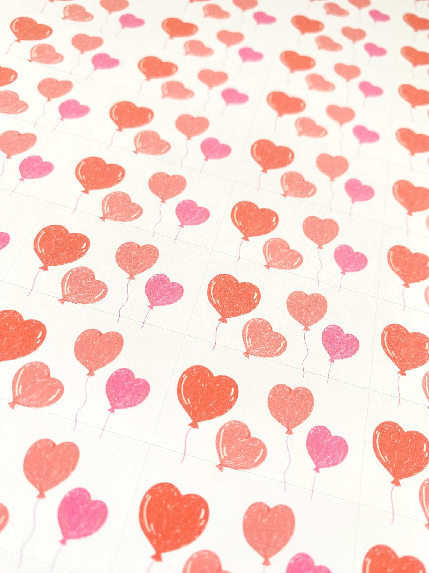 Autocollants cœurs Saint Valentin