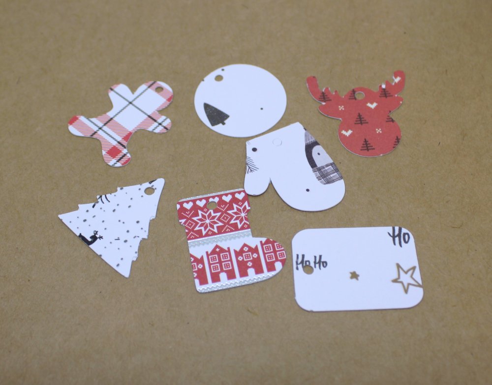 Assortiment de 25 étiquettes de Noël