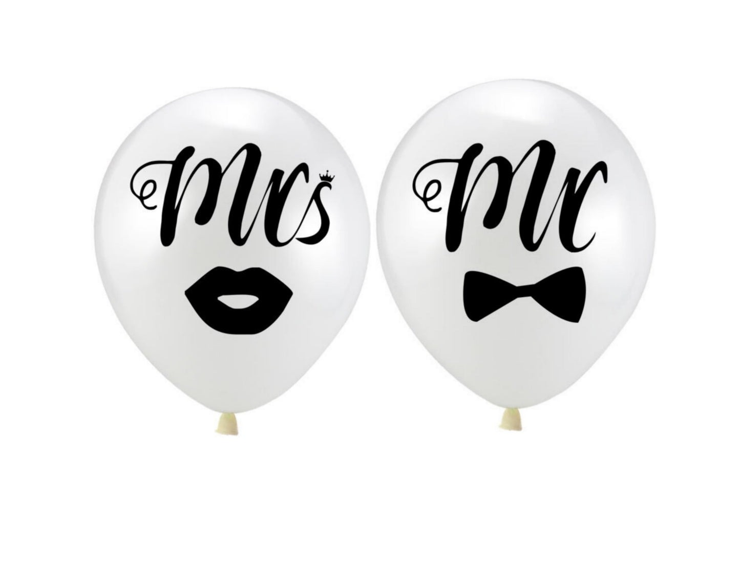 Lot de deux ballons Madame & Monsieur
