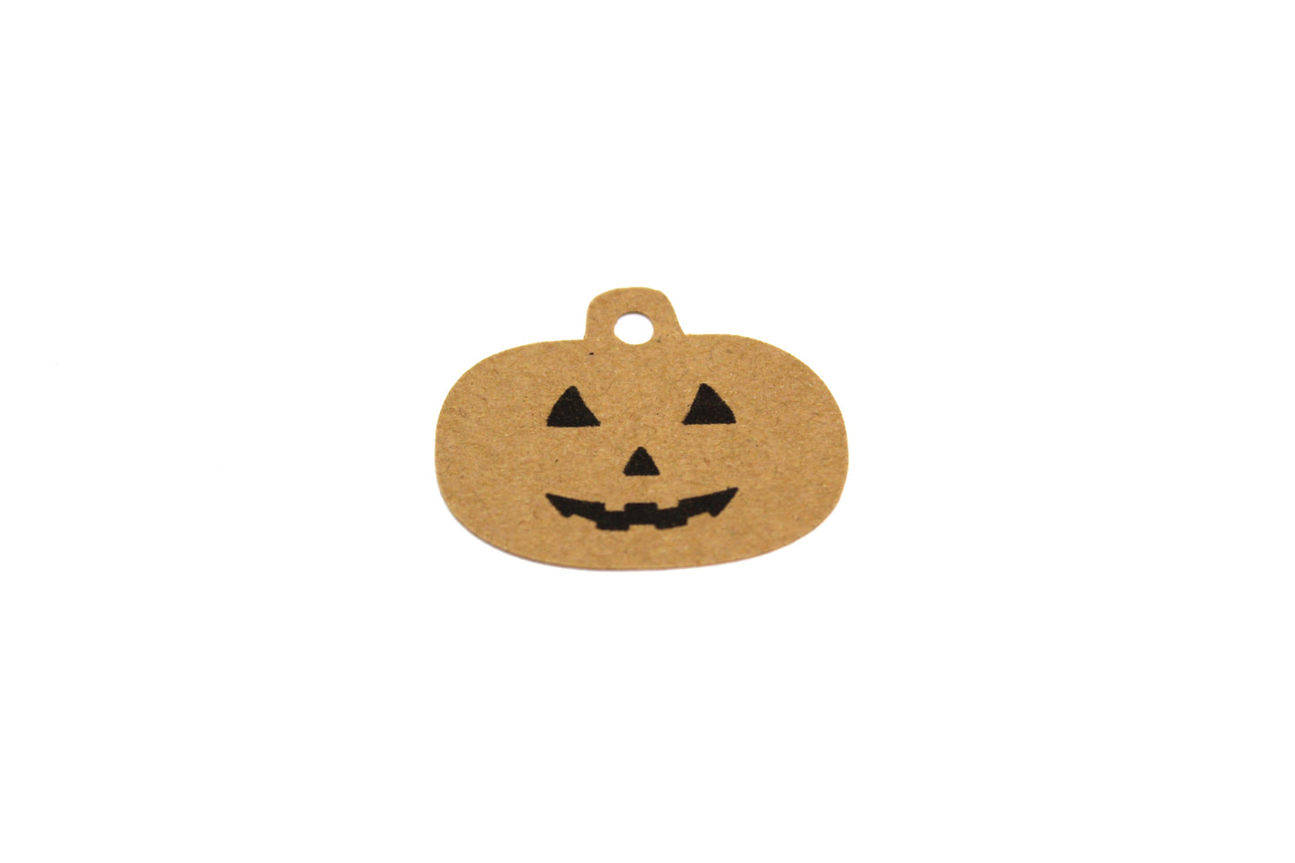 Etiquettes kraft citrouille halloween