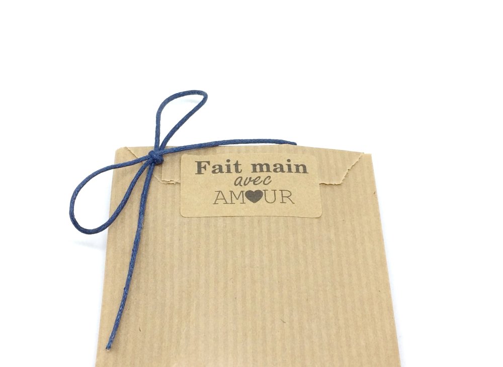 Stickers "Fait main avec amour"