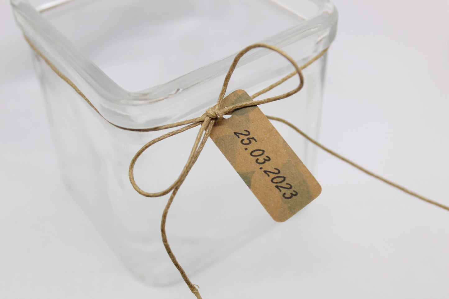 25 étiquettes kraft personnalisables date