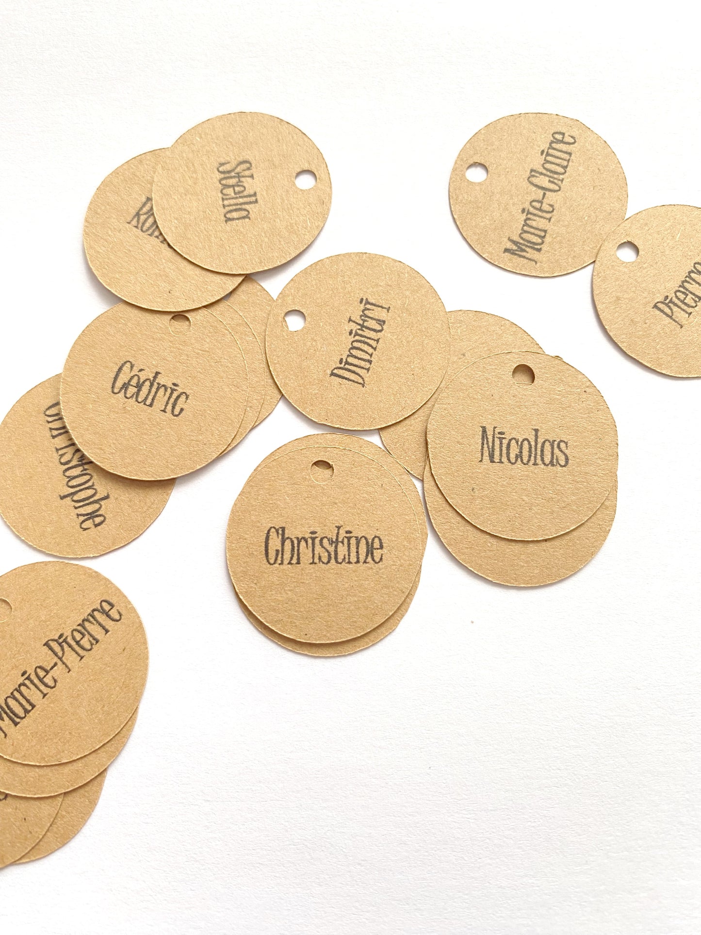 Etiquettes personnalisables marque place