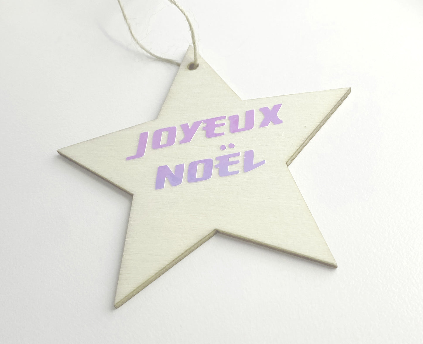 Etoile en bois "Joyeux Noël"