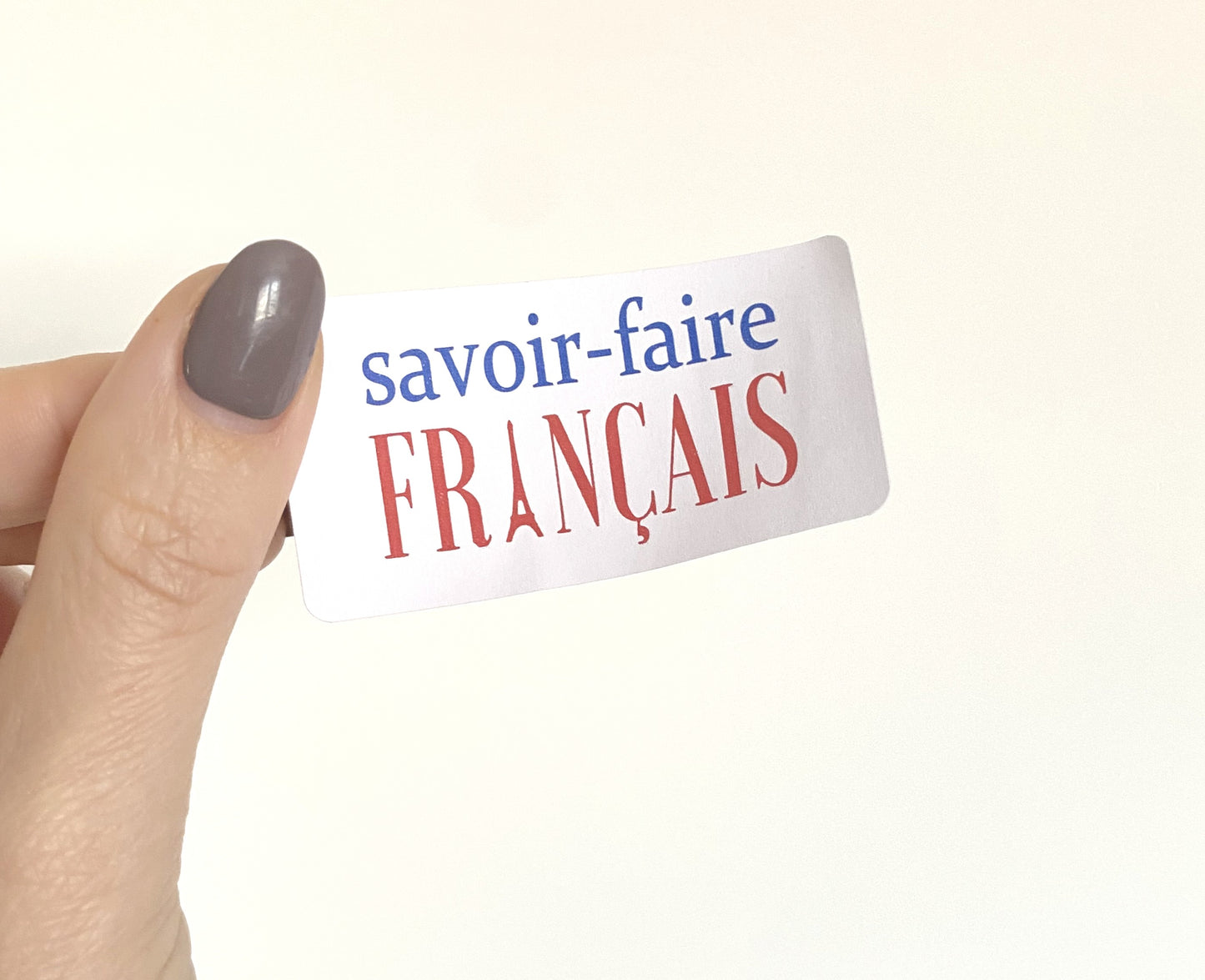 24 étiquettes autocollantes "savoir-faire Français"