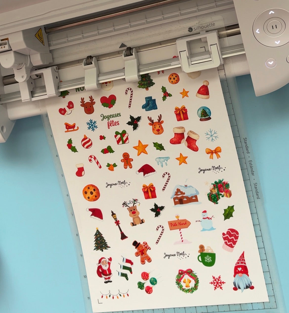Autocollants de Noël transparents