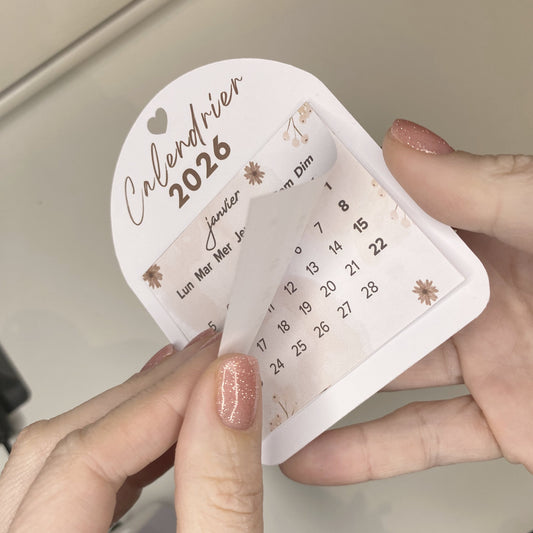 Calendrier 2026 à effeuiller