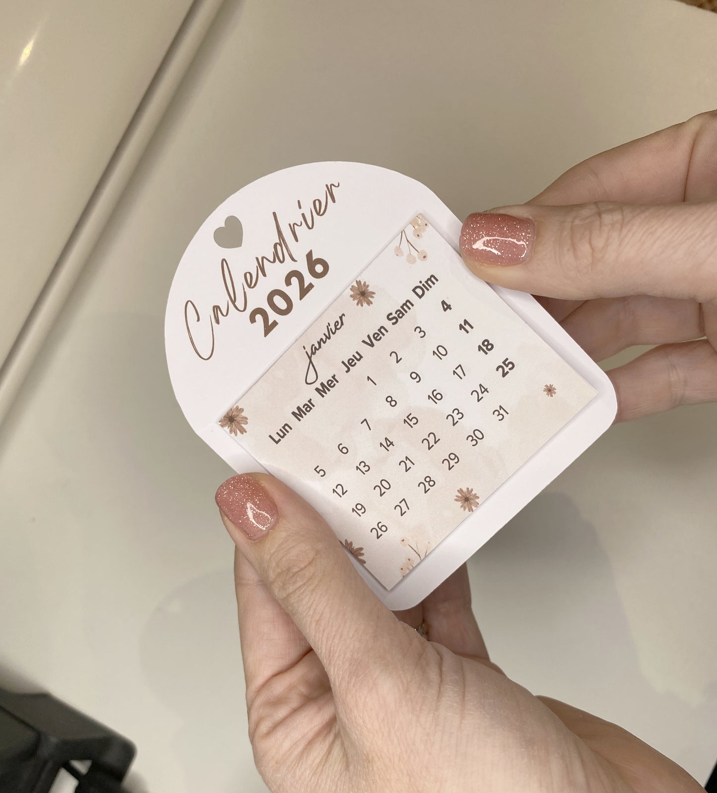 Calendrier 2026 à effeuiller