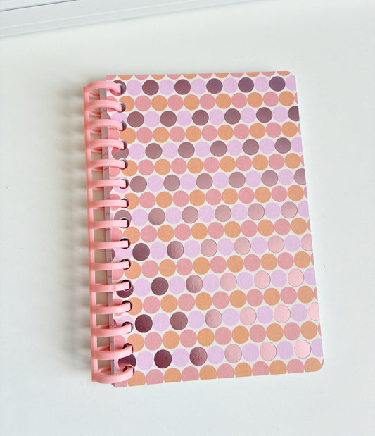 Carnet rose et orange A6