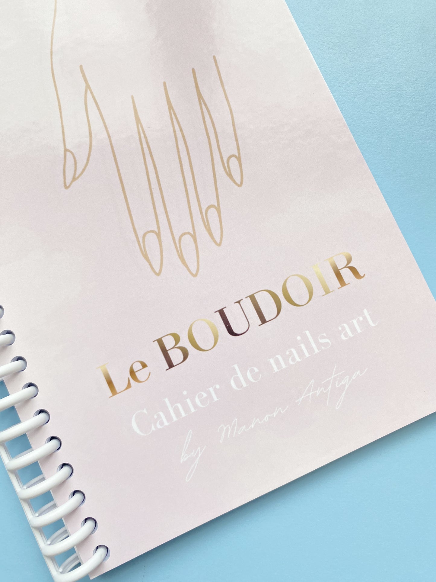 Carnet de dessin nail art personnalisable