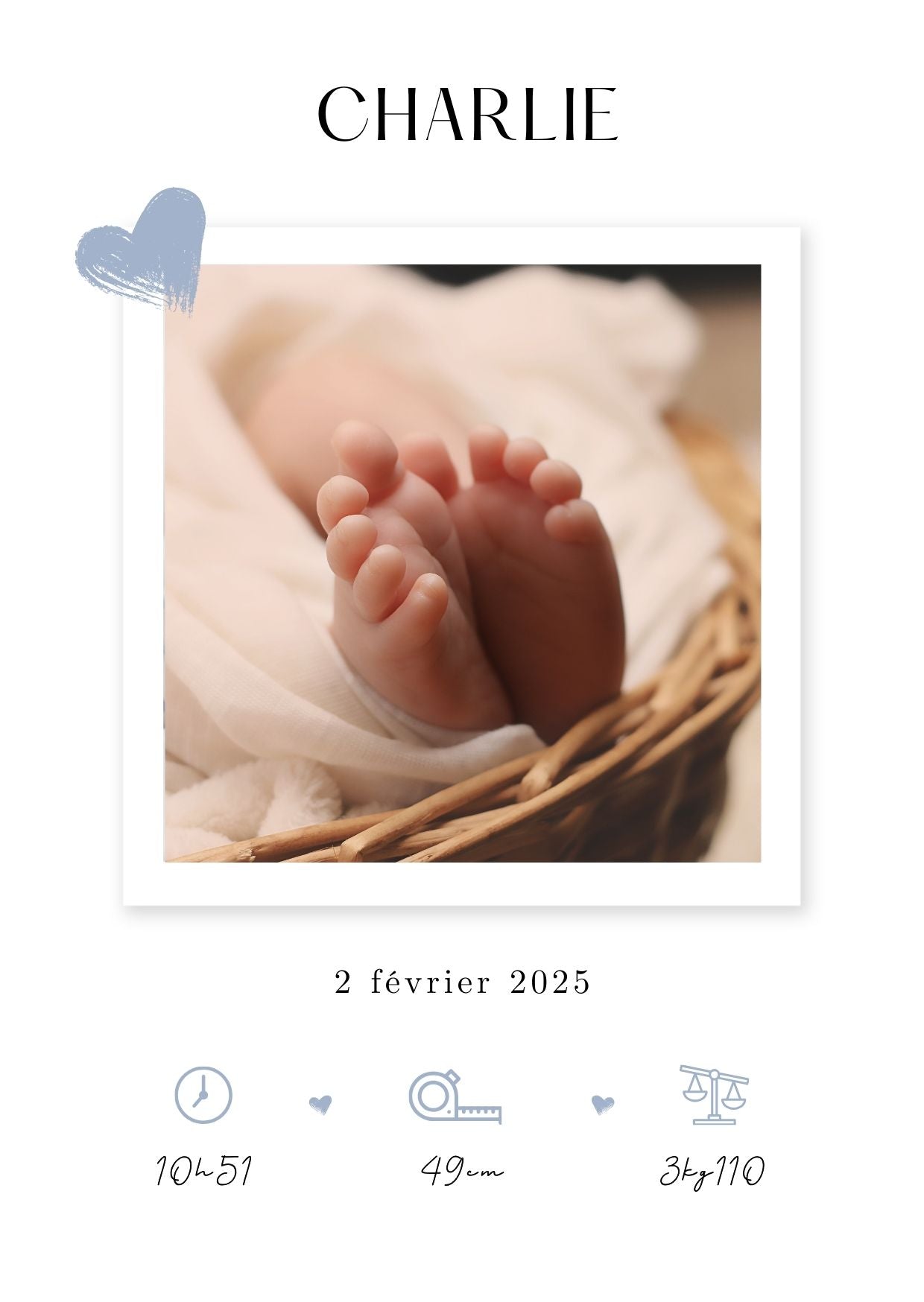 Faire part de naissance numérique