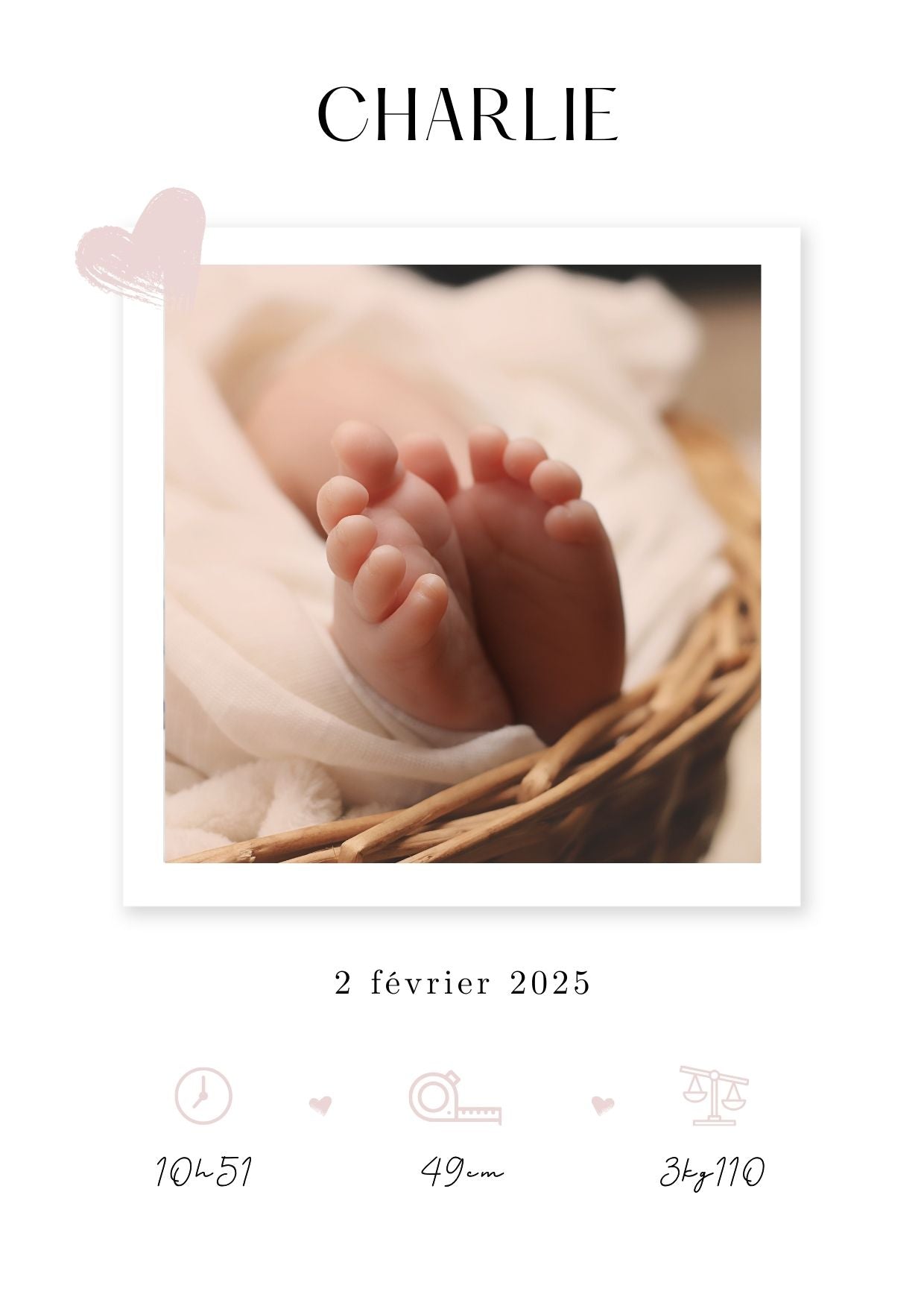 Faire part de naissance numérique