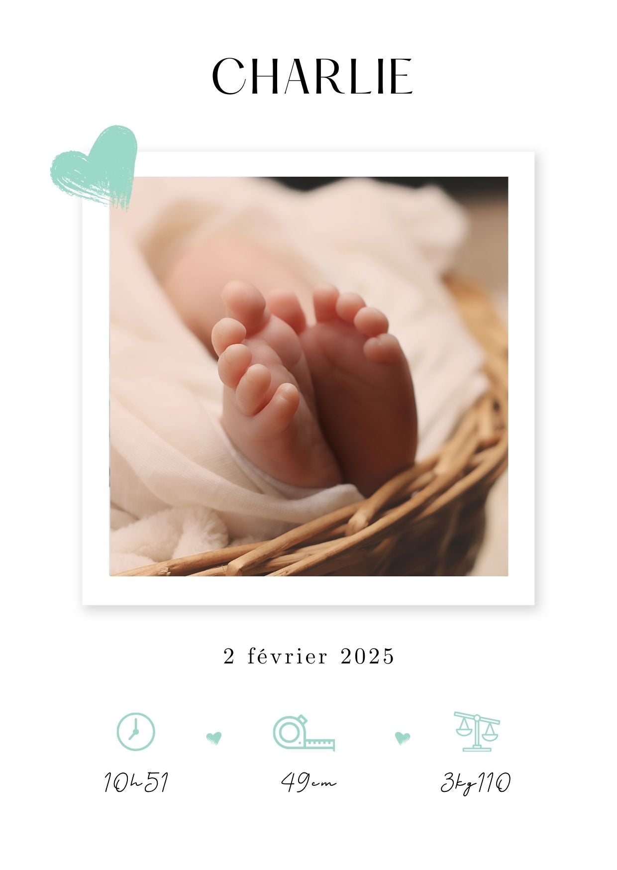 Faire part de naissance numérique