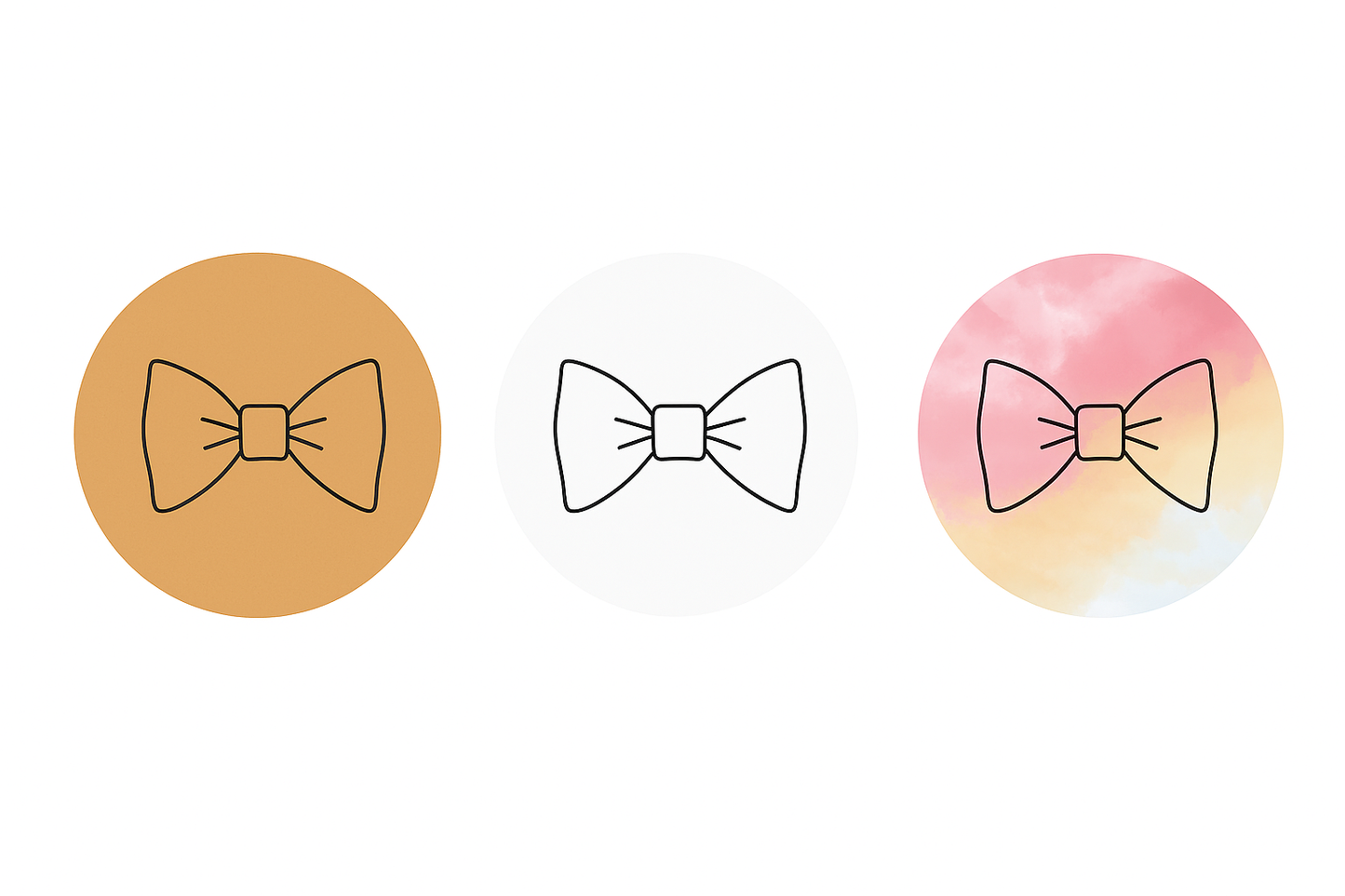 Autocollants nœud papillon