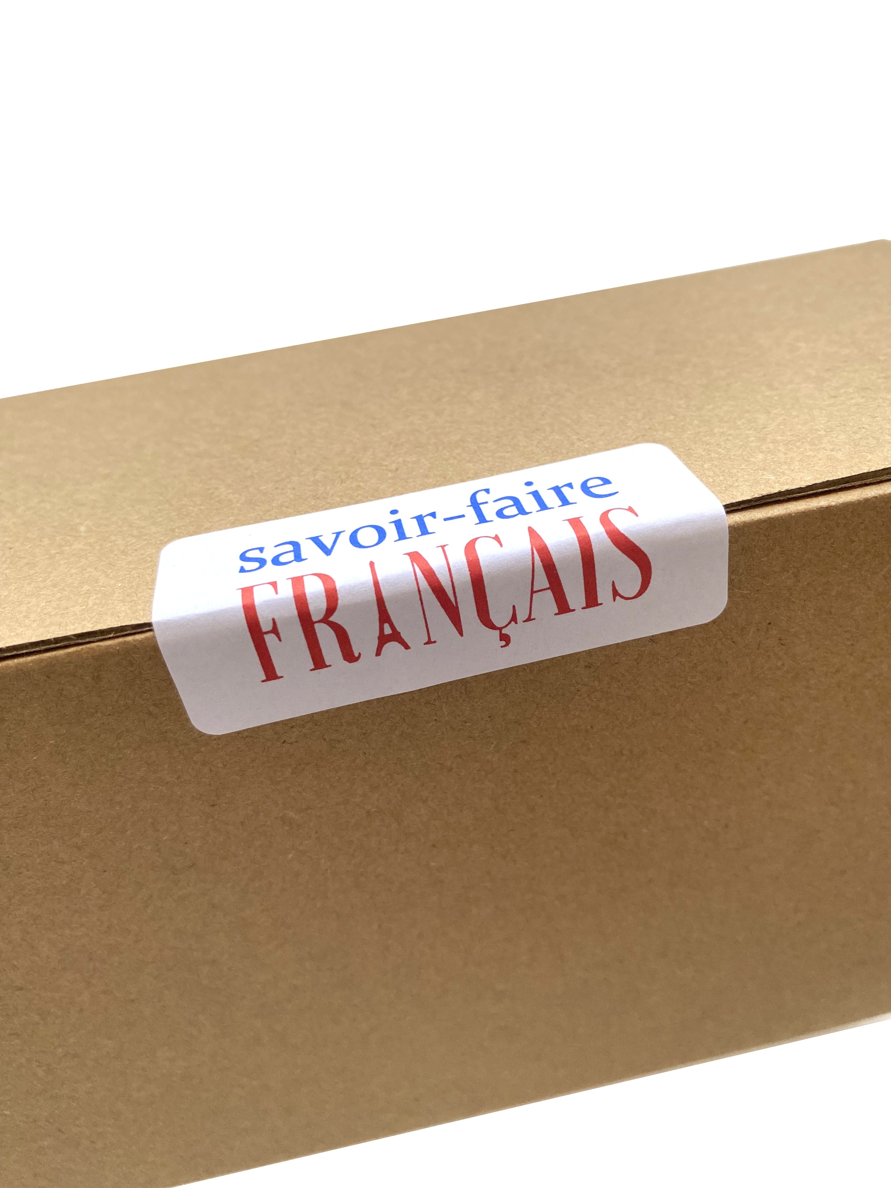 24 étiquettes autocollantes "savoir-faire Français"