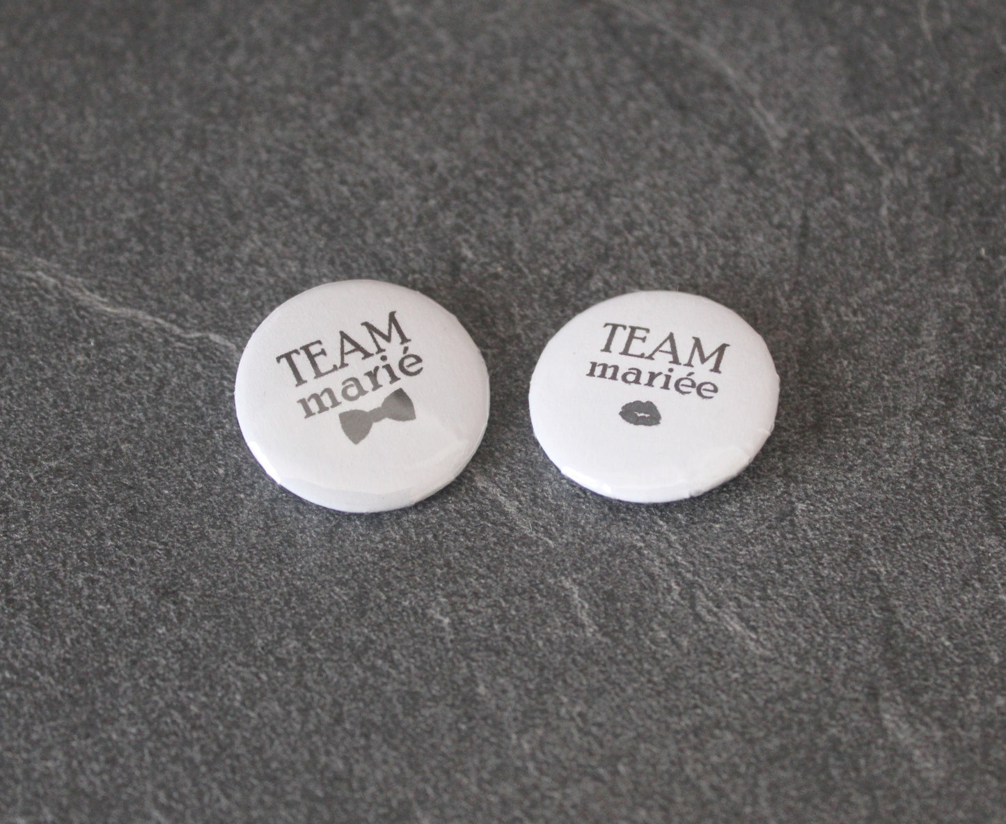 10 badges "TEAM mariée" TEAM marié" EVJF EVJH