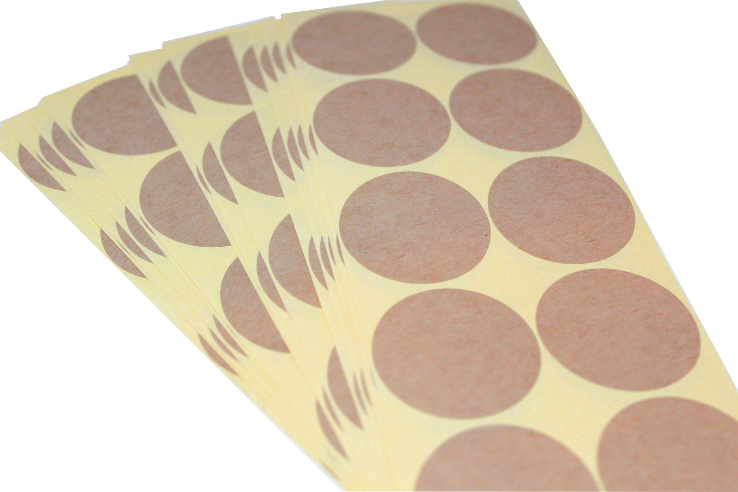 50 stickers autocollants kraft rond